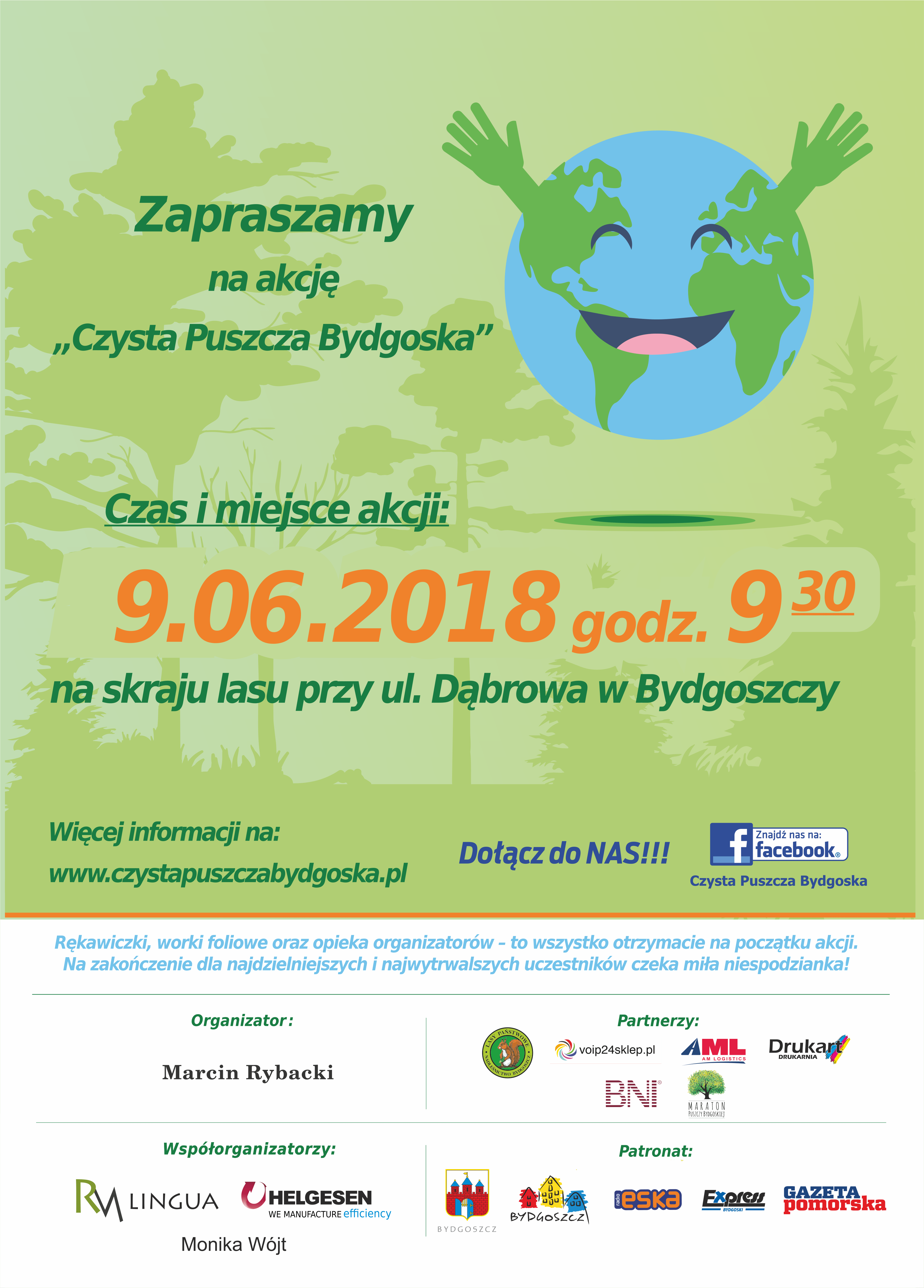 „CZYSTA PUSZCZA BYDGOSKA”. NAJPIERW SPRZĄTANIE LASU, POTEM PIKNIK.