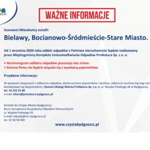 Zmiana firmy odbierającej odpady w sektorze IV