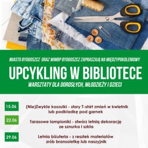 Modny kwietnik ze starego T-shirta- zapraszamy na warsztaty upcyklingu!