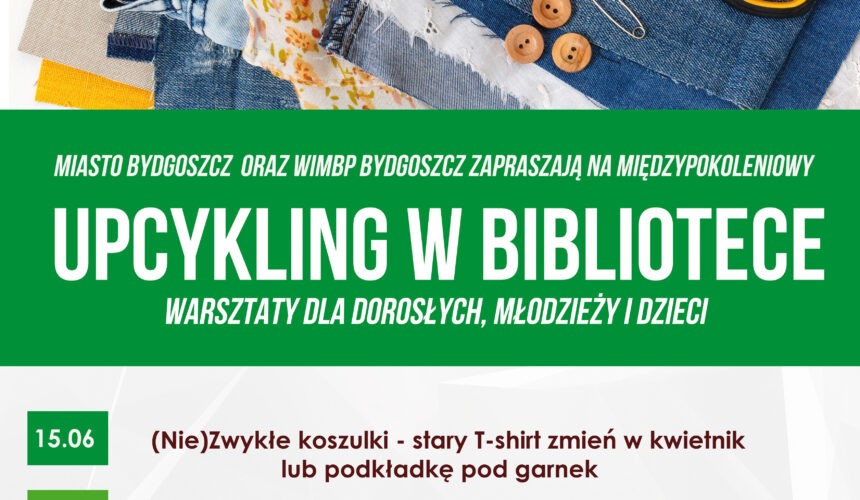 Modny kwietnik ze starego T-shirta- zapraszamy na warsztaty upcyklingu! Modny kwietnik ze starego T-shirta- zapraszamy na warsztaty upcyklingu!
