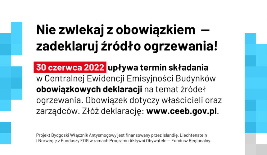 30 czerwca upływa termin złożenia deklaracji CEEB