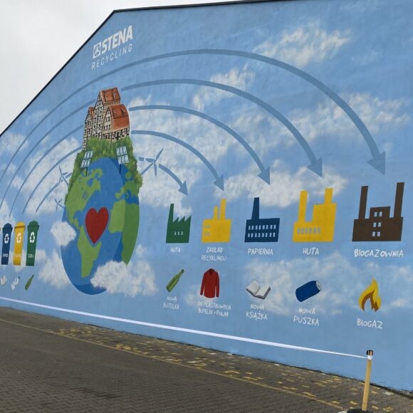 Kolejny ekologiczny mural w Bydgoszczy. Projekt inspirowany pracą plastyczną trzecioklasistki