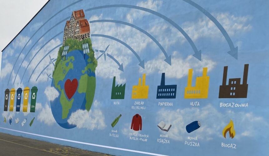 Kolejny ekologiczny mural w Bydgoszczy. Projekt inspirowany pracą plastyczną trzecioklasistki Kolejny ekologiczny mural w Bydgoszczy. Projekt inspirowany pracą plastyczną trzecioklasistki