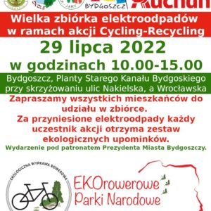 Wielka zbiórka elektroodpadów – Cycling Recycling 2022 w Bydgoszczy